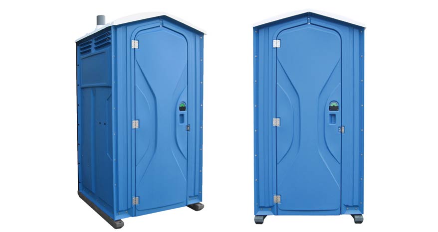 Long-term porta potty units on site in North Las Vegas, Nevada